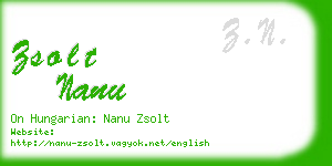 zsolt nanu business card